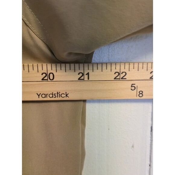 LL Bean Trench Coat Womens Small Petite Jacket Hooded Hoodie Beige Outdoor Camp - Picture 7 of 8